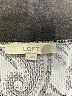 Ann Taylor LOFT Paisley Silver Ivory Short Sleeve Blouse Size L - photo 7