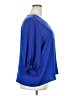 Chico's 100% Polyester Blue 3/4 Sleeve Blouse Size XXL (4) - photo 4