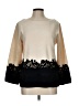Tory Burch 100% Merino Wool Ivory Wool Pullover Sweater Size L - photo 1