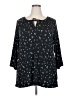 Lularoe Stars Black 3/4 Sleeve Blouse Size 2X - photo 1
