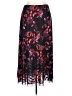 Parker Floral Black Casual Skirt Size XL - photo 1