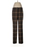 Michael Kors Plaid Brown Wool Pants Size 10 - photo 1