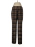 Michael Kors Plaid Brown Wool Pants Size 10 - photo 2