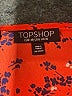 Topshop 100% Polyester Red 3/4 Sleeve Blouse Size 6 - photo 4
