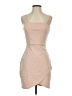 Socialite Solid Tan Cocktail Dress Size S - photo 1