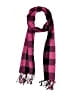 Unbranded Checkered-gingham Pink Scarf One size - photo 1