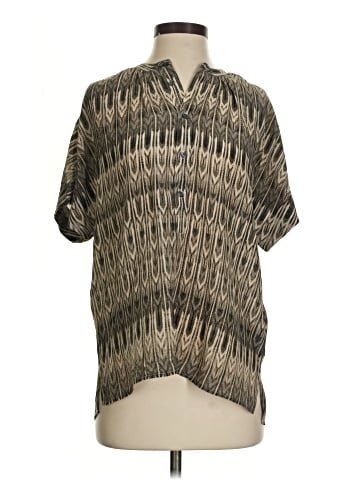 Billy Reid Short Sleeve Silk Top (view 1)