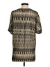 Billy Reid 100% Silk Chevron-herringbone Brown Short Sleeve Silk Top Size S - photo 2