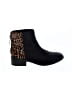 Sperry Top Sider Animal Print Black Ankle Boots Size 7 - photo 1