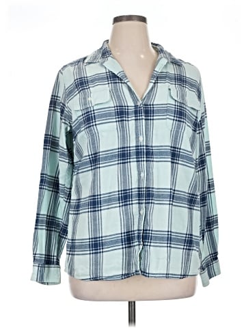 Northcrest 3/4 Sleeve Button-Down Shirt (view 1)