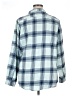 Northcrest 100% Cotton Plaid Blue 3/4 Sleeve Button-Down Shirt Size XL - photo 2