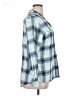Northcrest 100% Cotton Plaid Blue 3/4 Sleeve Button-Down Shirt Size XL - photo 4
