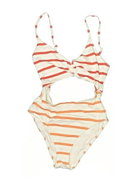 Solid & Striped One Piece Swimsuit