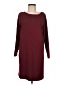 Gap Solid Burgundy Casual Dress Size L - photo 1
