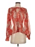Zara Red Long Sleeve Blouse Size S - photo 1