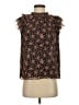 Generation Love 100% Silk Brown Sleeveless Silk Top Size S - photo 1