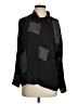 Grade & Gather Animal Print Black Long Sleeve Blouse Size S - photo 1