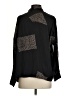Grade & Gather Animal Print Black Long Sleeve Blouse Size S - photo 2