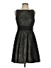 The Limited 100% Polyester Metallic Black Cocktail Dress Size 4 - photo 1