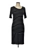 Lularoe Stripes Black Casual Dress Size L - photo 1