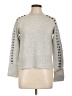 Mint Velvet Chevron-herringbone Gray Pullover Sweater Size 12 - photo 1