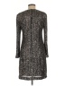 Eliza J 100% Polyester Metallic Silver Cocktail Dress Size 12 - photo 2