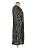 Eliza J 100% Polyester Metallic Silver Cocktail Dress Size 12 - photo 4
