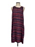 Buttons 100% Polyester Graphic Blue Casual Dress Size L - photo 1