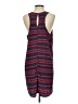 Buttons 100% Polyester Graphic Blue Casual Dress Size L - photo 2