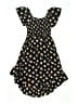 Art Class 100% Rayon Hearts Black Dress Size 6 - 7 - photo 2