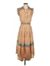 Current Air Paisley Orange Casual Dress Size S - photo 1