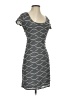 Max Studio 100% Polyester Argyle Gray Casual Dress Size XS - photo 1