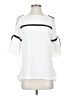 Calvin Klein White Short Sleeve Blouse Size XS - photo 1
