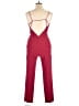 IRO 100% Polyester Solid Burgundy Jumpsuit Size 17 - photo 2