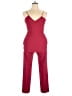 IRO 100% Polyester Solid Burgundy Jumpsuit Size 17 - photo 1