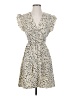 Unbranded 100% Polyester Animal Print Ivory Casual Dress Size XS - photo 1
