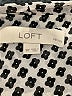 Ann Taylor LOFT 100% Polyester Polka Dots Silver Long Sleeve Blouse Size S - photo 7