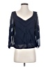 Studio M Blue 3/4 Sleeve Blouse Size S - photo 1
