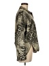 Davi & Dani Animal Print Green Long Sleeve Blouse Size M - photo 4