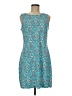 Unbranded Print Teal Casual Dress Size M (estimated) - photo 1