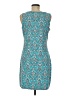 Unbranded Print Teal Casual Dress Size M (estimated) - photo 2