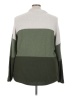 Tahari Color Block Green Pullover Sweater Size 3X - photo 2