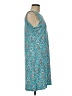 Unbranded Print Teal Casual Dress Size M (estimated) - photo 4