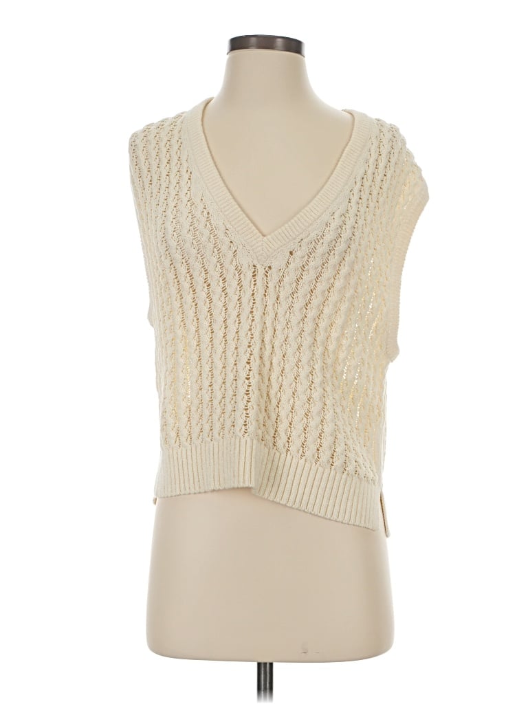 Pre-owned Simkhai Sweater Vest In White