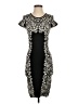 BCBGMAXAZRIA Graphic Black Cocktail Dress Size S - photo 1