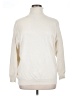 Allen Allen Solid Ivory Turtleneck Sweater Size XL (estimated) - photo 1