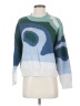 Shein 100% Polyester Color Block Blue Pullover Sweater Size 4 - photo 1