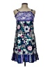Zoey Print Blue Cocktail Dress Size 12 - photo 1