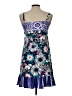 Zoey Print Blue Cocktail Dress Size 12 - photo 2