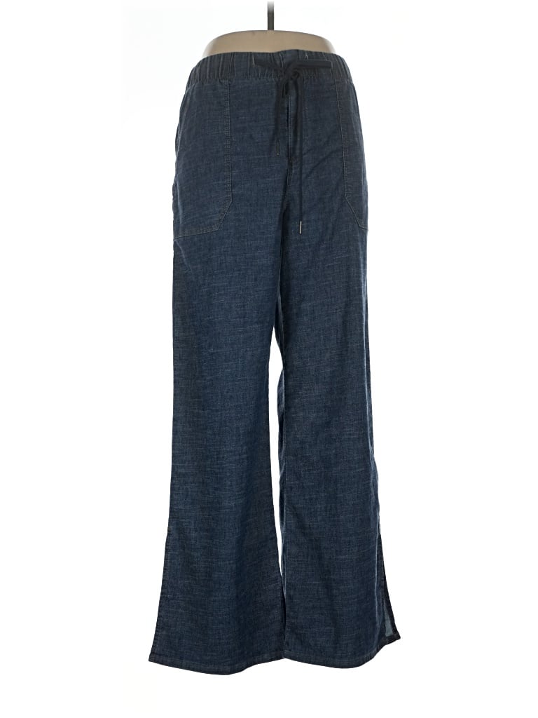 Pre-owned Evereve Casual Pants In Blue